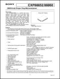 Click here to download CXP88860 Datasheet