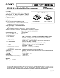 Click here to download CXP921000 Datasheet