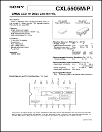 Click here to download CXL5505M Datasheet