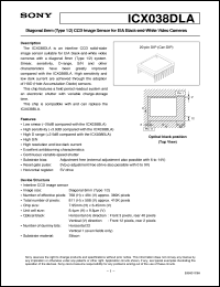 Click here to download ICX038DLA Datasheet