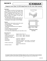 Click here to download ICX069 Datasheet