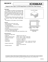 Click here to download ICX086 Datasheet