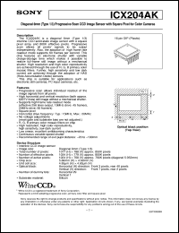 Click here to download ICX204AK Datasheet