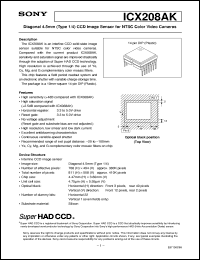 Click here to download ICX208AK Datasheet