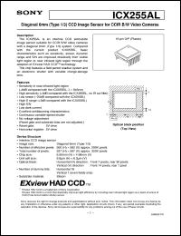 Click here to download ICX255AL Datasheet