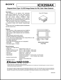 Click here to download ICX259AK Datasheet