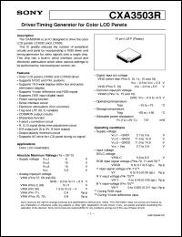 Click here to download CXA3503R Datasheet