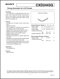 Click here to download CXD2443 Datasheet