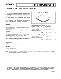 Click here to download CXD2467AQ Datasheet