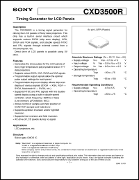 Click here to download CXD3500 Datasheet