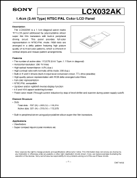 Click here to download LCX032AK Datasheet