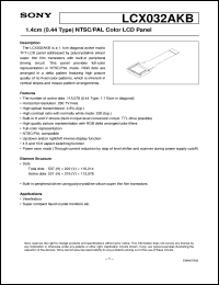 Click here to download LCX032AKB Datasheet