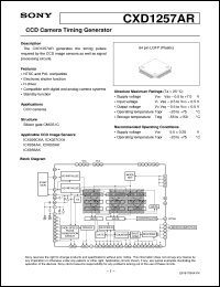 Click here to download CXD1257AR Datasheet