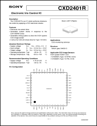 Click here to download CXD2401 Datasheet