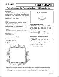 Click here to download CXD2452 Datasheet