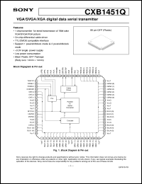 Click here to download CXB1451Q Datasheet