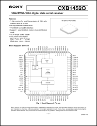Click here to download CXB1452Q Datasheet