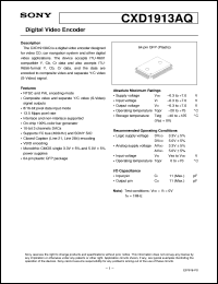Click here to download CXD1913AQ Datasheet