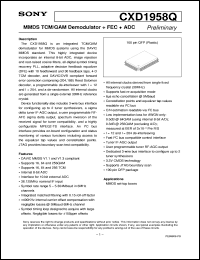 Click here to download CXD1958Q Datasheet