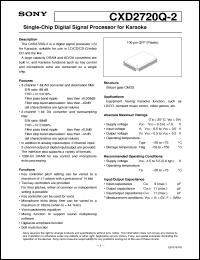 Click here to download CXD2720Q-2 Datasheet