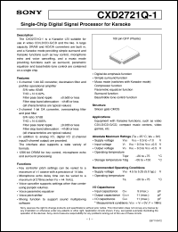 Click here to download CXD2721Q-1 Datasheet