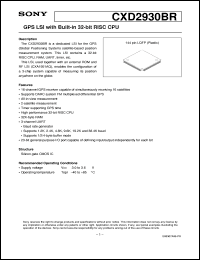 Click here to download CXD2930BR Datasheet