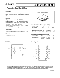 Click here to download CXG1050TN Datasheet