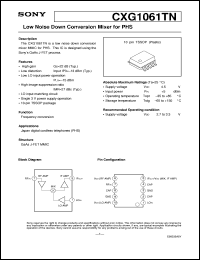 Click here to download CXG1061TN Datasheet