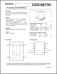 Click here to download CXG1081TN Datasheet