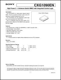 Click here to download CXG1090 Datasheet
