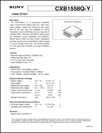 Click here to download CXB1558 Datasheet