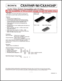 Click here to download CXA1114M Datasheet