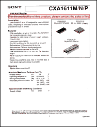 Click here to download CXA1611M Datasheet