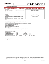 Click here to download CXA1946CR Datasheet