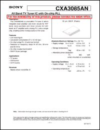 Click here to download CXA3085AN Datasheet