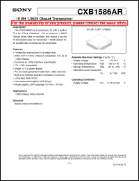 Click here to download CXB1586 Datasheet
