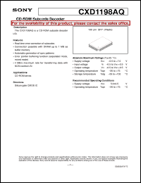 Click here to download CXD1198AQ Datasheet
