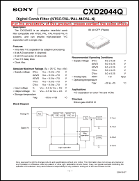 Click here to download CXD2044 Datasheet