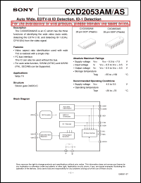 Click here to download CXD2053 Datasheet