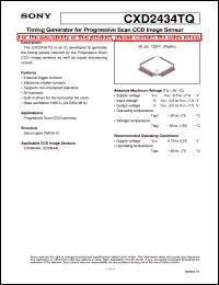 Click here to download CXD2434TQ Datasheet