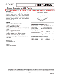 Click here to download CXD2436 Datasheet