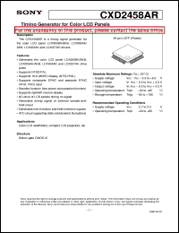 Click here to download CXD2458AR Datasheet