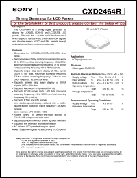 Click here to download CXD2464R Datasheet