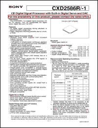 Click here to download CXD2586 Datasheet