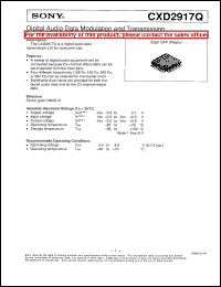 Click here to download CXD2917Q Datasheet