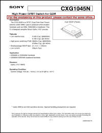 Click here to download CXG1045N Datasheet