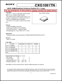 Click here to download CXG1091TN Datasheet