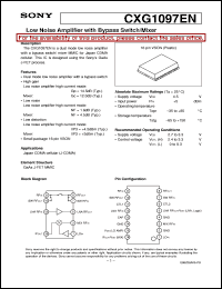 Click here to download CXG1097 Datasheet