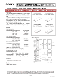 Click here to download CXK581000AM Datasheet