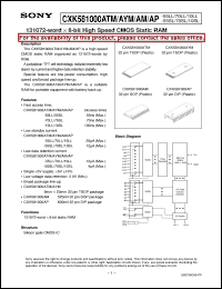 Click here to download CXK581000 Datasheet